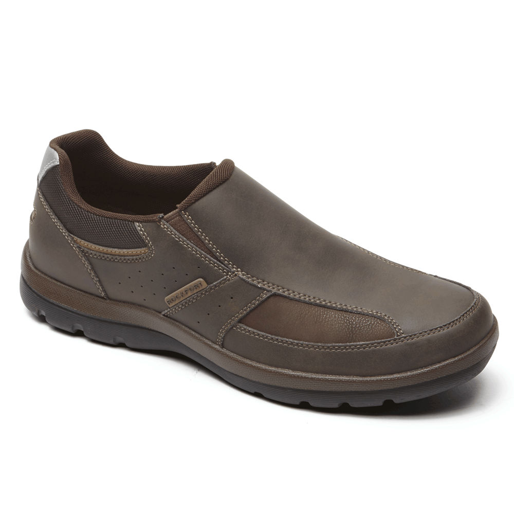 Rockport Mens Get Your Kicks - Slip-On Brown - RBN238457